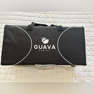 Guava Family Lotus Travel Bag w/Mattress, Organic Cotton/Plush Quilted Sheets
